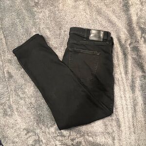 Men's Jet Black Skinny Jeans